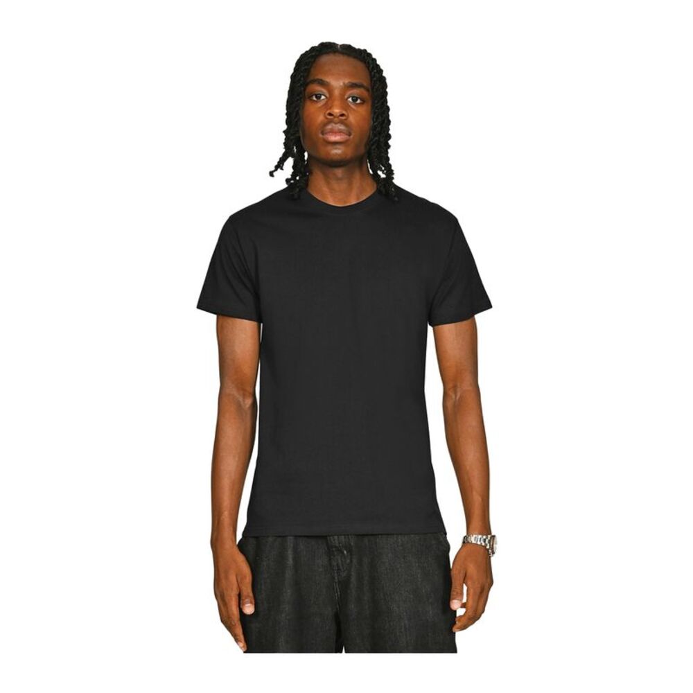 Casual Classics Unisex Adult Supreme Combed T-Shirt / Black